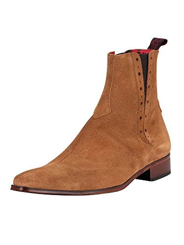 Jeffery West Herren Chelsea-Stiefel aus Wildleder, Braun, 44 EU von Jeffery West