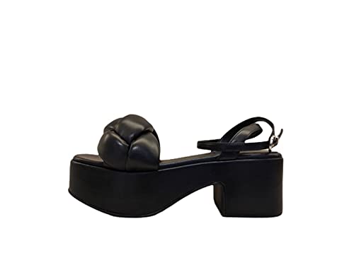 Jeffrey Campbell Damen Sandale Braided Schwarz MOD. JCD050202, Schwarz , 38 EU von Jeffrey Campbell