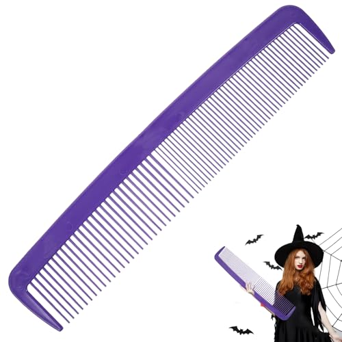 Lustiger riesiger breiter Kamm, Party- und Karnevals-Kamm-Requisite, lustiger riesiger Haarstyling-Kamm, für Damen und Herren, Halloween, großer Kamm, Streich (lila) von Jefuzh