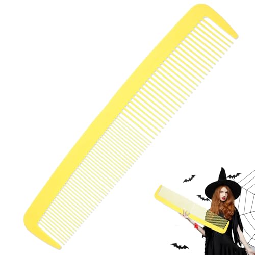 Lustiger riesiger breiter Kamm, Party- und Karnevals-Kamm-Requisite, lustiger riesiger Haarstyling-Kamm, für Damen und Herren, Halloween, großer Kamm, Streichzubehör (gelb) von Jefuzh