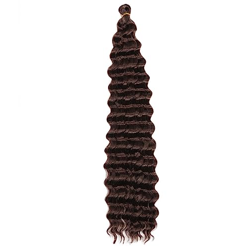 22 Zoll 28 Zoll Synthetische Lange Tiefe Welle Twist Häkeln Haar Rosa Flechten Haar Lockige Welle Extensions Für Frauen von Jegsnoe