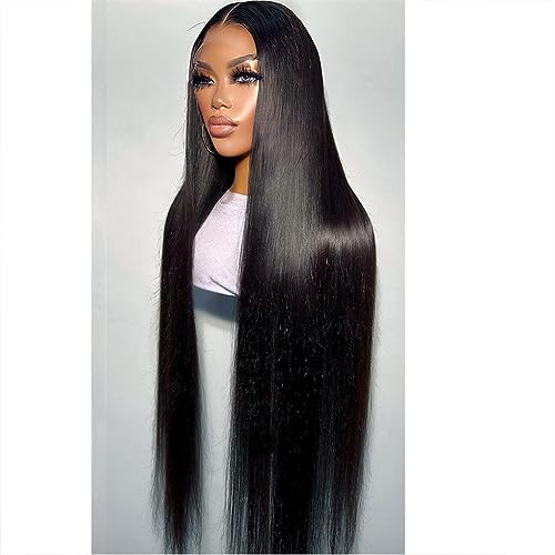 30 40 Zoll Transparente Gerade 13X6 Spitze Front Echthaar Perücken 250% Brasilianische 13X4 Frontal Perücke Für Schwarze Frauen von Jegsnoe