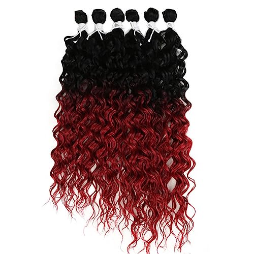 6 Teile/Los Afro Verworrene Lockige Haar Bundles Synthetische Haar Extensions Ombre Blonde Haar Spinnt Für Frauen von Jegsnoe