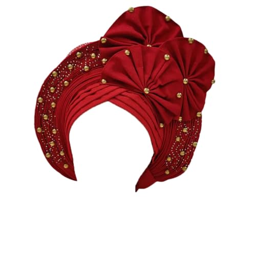 Afrikanisches Hochzeits-Stirnband für Damen, nigerianischer Turban, Auto-Gel-Stirnband, Hochzeits-Stirnband von Jegsnoe