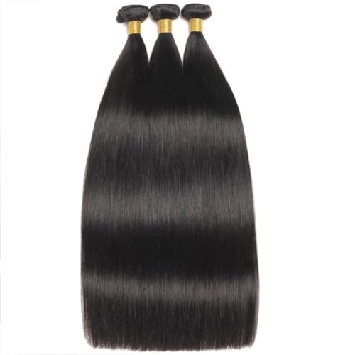 Gerade Bundles Knochen Gerade Echthaar Extensions 1/3/4 Bundles Natürliche Farbe Pferdeschwanz Für Schwarze Frauen von Jegsnoe