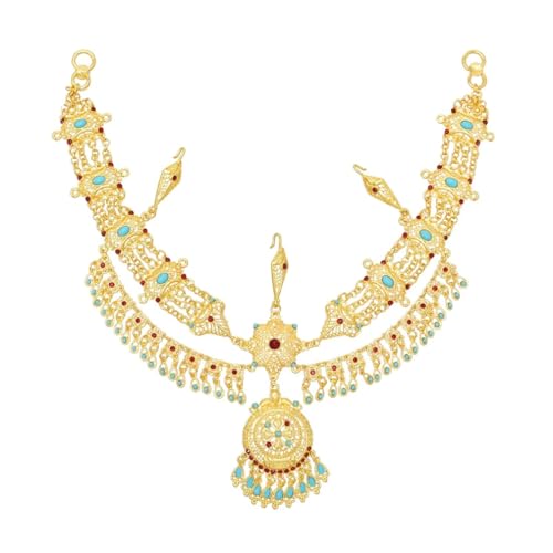 Goldener Anhänger Damen Stirnband Quasten Charms Bohemian Ethno Haarschmuck Türkische Party Haarbekleidung Goldener Anhänger Damen Stirnband Quasten Charms Bohemian Ethno Haarschmuck Türkische Party Haarbekleidung von Jegsnoe