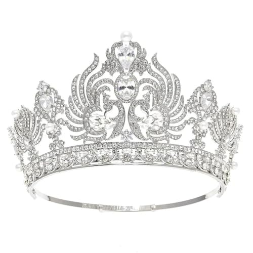 Hochzeit Krone Braut Kopfbedeckung Tiaras Geburtstag Königin Tiaras Und Krone Für Frauen Party Haarschmuck von Jegsnoe