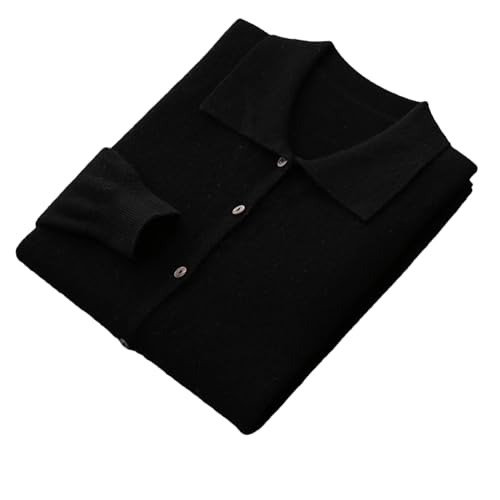 Jegsnoe Herbst Winter Pullover Aus 100% Merinowolle Und Kaschmir Für Herren Mit Polo Kragen Lässiger Strickjacke Black XXL Jegsnoe Herbst Winter Pullover Aus 100% Merinowolle Und Kaschmir Für Herren Mit Polo Kragen Lässiger Strickjacke Black XXL von Jegsnoe