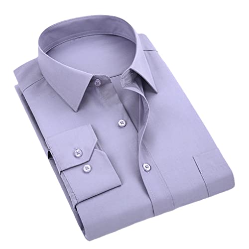 Jegsnoe Herren Hemd Business Casual Langarm Hemd XD810 Light gray9 XXL von Jegsnoe
