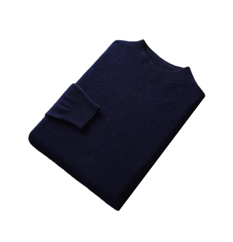 Jegsnoe Herren Pullover Aus Wolle Modischer Stehkragen Langärmeliger Strickpullover Für Herren Navy Blue M von Jegsnoe