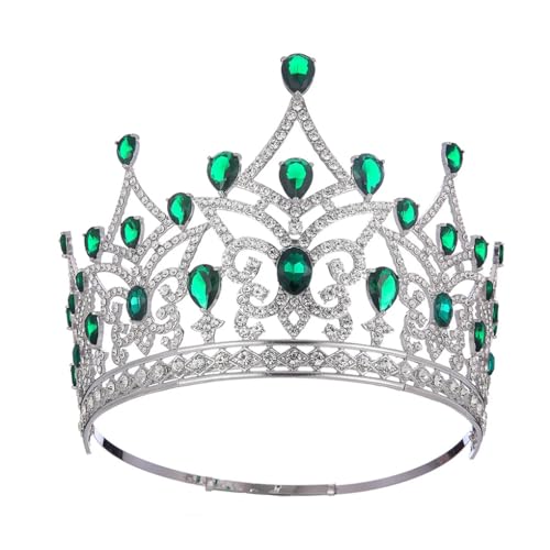 Königin Tiaras Und Krone Für Frauen Strass Hochzeit Kronen Kostüm Party Haarschmuck von Jegsnoe