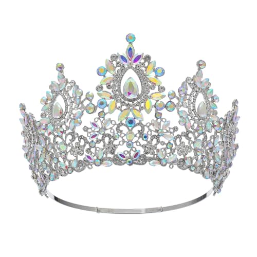 Kronen Für Frauen, Haarkrone, Königin, Party, Bühnenshow, Hochzeit, Tiaras, Kopfschmuck, Zubehör von Jegsnoe