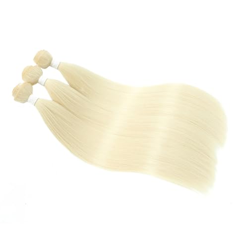 Lange Haare Weben Blonde Bundles Synthetische Gerade Ombre Blonde Rot Braun Hochtemperaturfaser Haarverlängerungen Für Frauen von Jegsnoe