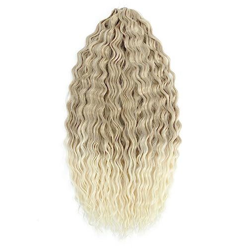 Lockiges Verlängerungshaar Deep Twist Crochet Hair Natürliche Synthetische Afro Curly Ombre 30 Zoll Wasserwelle Flechten Haarverlängerung Für Frauen von Jegsnoe