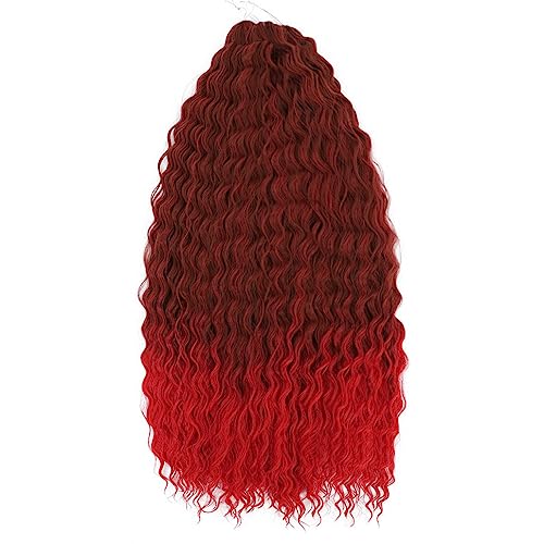 Lockiges Verlängerungshaar Deep Twist Crochet Hair Natürliche Synthetische Afro Curly Ombre 30 Zoll Wasserwelle Flechten Haarverlängerung Für Frauen von Jegsnoe