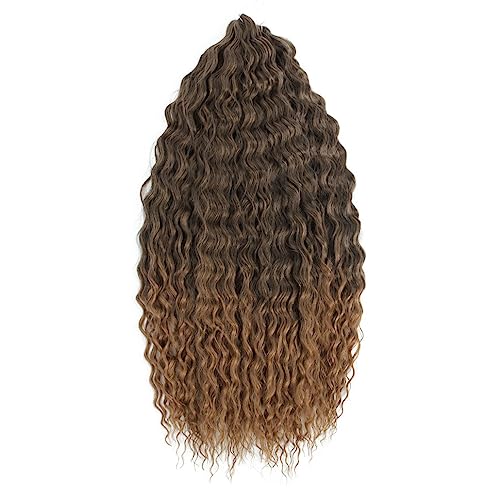 Lockiges Verlängerungshaar Deep Twist Crochet Hair Natürliche Synthetische Afro Curly Ombre 30 Zoll Wasserwelle Flechten Haarverlängerung Für Frauen von Jegsnoe