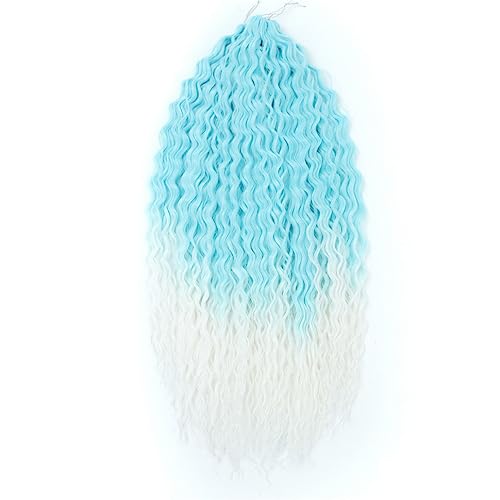 Lockiges Verlängerungshaar Deep Twist Crochet Hair Natürliche Synthetische Afro Curly Ombre 30 Zoll Wasserwelle Flechten Haarverlängerung Für Frauen von Jegsnoe