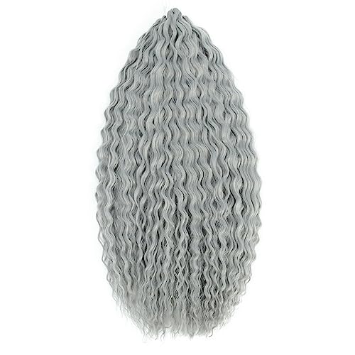 Lockiges Verlängerungshaar Deep Twist Crochet Hair Natürliche Synthetische Afro Curly Ombre 30 Zoll Wasserwelle Flechten Haarverlängerung Für Frauen von Jegsnoe