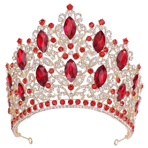 Luxus Kristall Schmuck Tiara Krone Strass Prom Prinzessin Krone Hochzeit Party Braut Haar Zubehör von Jegsnoe