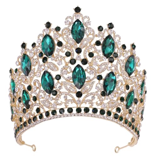 Luxus Kristall Schmuck Tiara Krone Strass Prom Prinzessin Krone Hochzeit Party Braut Haar Zubehör von Jegsnoe