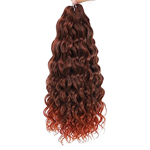 Ocean Wave Flechten Haarverlängerungen Tiefes Gewelltes Twist Häkelhaar Synthetische Afro Lockige Hawaii Ombre Rosa Häkelzöpfe Für Frauen von Jegsnoe