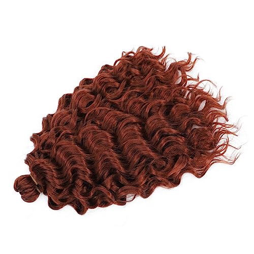 Ocean Wave Flechten Haarverlängerungen Tiefes Wellenförmiges Twist Häkelhaar Synthetische Afro Lockige Hawaii Ombre Häkelzöpfe Für Frauen von Jegsnoe