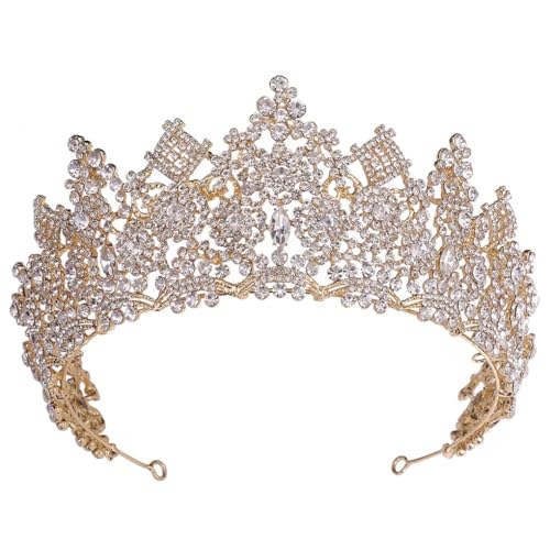 Silberne Kristallkronen Braut Tiara Königin Krone Für Hochzeit Krone Kopfschmuck Haarschmuck Zubehör von Jegsnoe