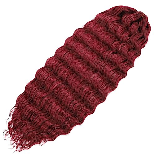 Tiefe Welle Twist Häkeln Haar Natürliche Synthetische Afro Lockige Häkeln Zöpfe Ombre Flechten Haar Extensions Für Frauen von Jegsnoe