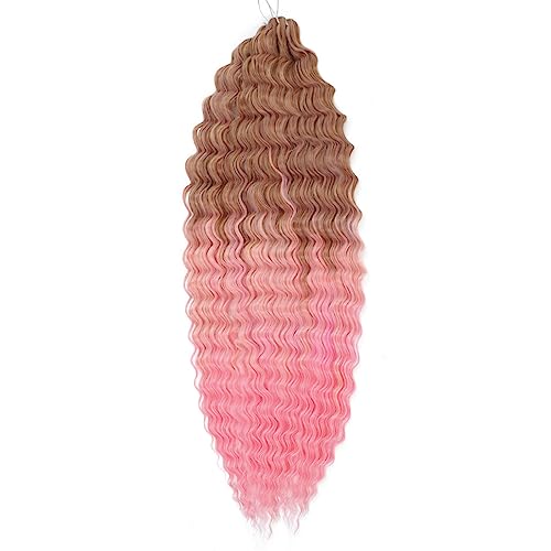 Womens Wave Twist Crochet Haar Natürliche Synthetische Afro Curly Crochet Zöpfe Ombre Flechten Haarverlängerung Für Frauen von Jegsnoe