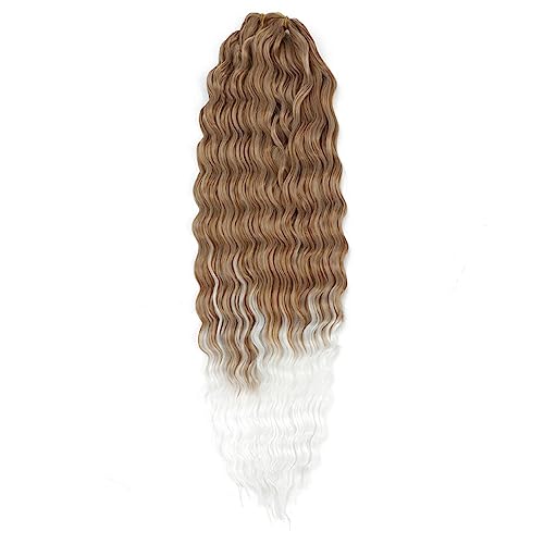 Womens Wave Twist Crochet Haar Natürliche Synthetische Afro Curly Crochet Zöpfe Ombre Flechten Haarverlängerung Für Frauen von Jegsnoe