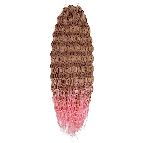 Womens Wave Twist Crochet Haar Natürliche Synthetische Afro Curly Crochet Zöpfe Ombre Flechten Haarverlängerung Für Frauen von Jegsnoe