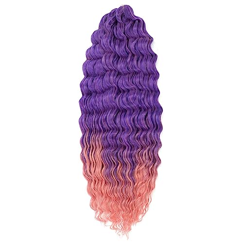 Womens Wave Twist Crochet Haar Natürliche Synthetische Afro Curly Crochet Zöpfe Ombre Flechten Haarverlängerung Für Frauen von Jegsnoe