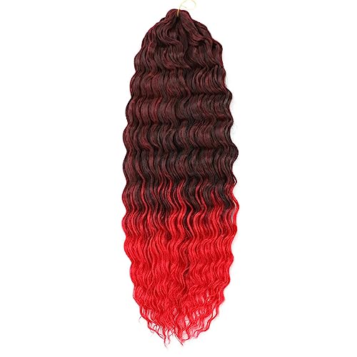 Womens Wave Twist Crochet Haar Natürliche Synthetische Afro Curly Crochet Zöpfe Ombre Flechten Haarverlängerung Für Frauen von Jegsnoe