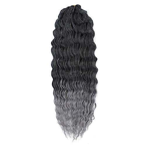 Womens Wave Twist Crochet Haar Natürliche Synthetische Afro Curly Crochet Zöpfe Ombre Flechten Haarverlängerung Für Frauen von Jegsnoe