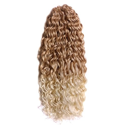 Womens Wave Twist Crochet Haar Synthetische Afro Curly Crochet Zöpfe Ombre Orange Flechten Haarverlängerungen Für Frauen von Jegsnoe