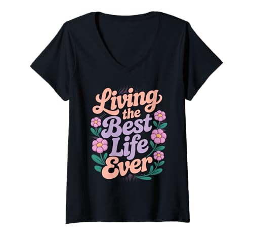 Damen Jehovah's Witness Best Life Ever JW Gift JW ORG T-Shirt mit V-Ausschnitt von Jehovah Witnesses Gifts Pioneer Gifts JW Gift Shop