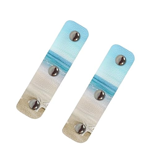 Jeiento 2PCS PU Leder Geldbörse Strap Wrap Abdeckung Meer Strand Conch Gepäck Abdeckung Schutz Gepäckanhänger/Griffe/Identifikatoren/Marker/Abdeckungen für Koffer von Jeiento