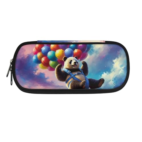 Jeiento Axolotl Federmäppchen mit Cartoon-Motiv, für Studenten, Schreibwaren, Stifthalter, Schreibtisch-Organizer mit Reißverschluss, tragbares Federmäppchen für Schule, Bürobedarf, Cartoon-Panda und von Jeiento