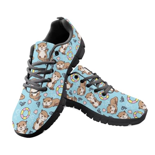 Jeiento Damen-Turnschuhe, Bohemian-Stil, Wanderschuhe, Schnürschuhe, Laufschuhe, flache Arbeitsschuhe, Süßer Seeotter, 41 EU Jeiento Damen-Turnschuhe, Bohemian-Stil, Wanderschuhe, Schnürschuhe, Laufschuhe, flache Arbeitsschuhe, Süßer Seeotter, 41 EU von Jeiento