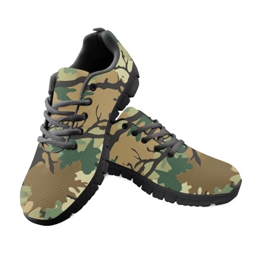 Jeiento Damen-Turnschuhe, Laufschuhe, weiche Polsterung, leicht, athletisch, Sport, Sneaker, lässig, Wanderschuhe für Krankenschwestern, grün/camouflage, 43 EU Jeiento Damen-Turnschuhe, Laufschuhe, weiche Polsterung, leicht, athletisch, Sport, Sneaker, lässig, Wanderschuhe für Krankenschwestern, grün/camouflage, 43 EU von Jeiento