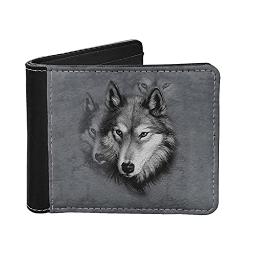 Jeiento Herren-Geldbörse, Kartenhalter, Geldbörse für Herren, PU-Leder, 9,4 x 11,4 cm, Geschenk für Vater oder Freund, Wölfe, L, Klassisch Jeiento Herren-Geldbörse, Kartenhalter, Geldbörse für Herren, PU-Leder, 9,4 x 11,4 cm, Geschenk für Vater oder Freund, Wölfe, L, Klassisch von Jeiento