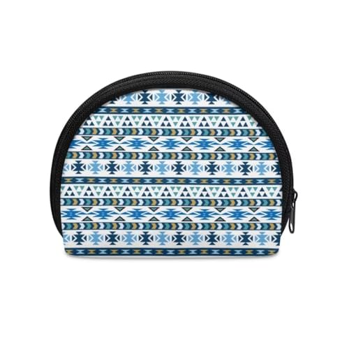 Jeiento Mini-Geldbörse für Damen und Kinder, Mini-Geldbörse, Münztasche, universelle kleine Aufbewahrungstasche, weiche Reißverschlusstasche, perfekt für Ihren Stil, Aztec Tribal, Münztasche von Jeiento