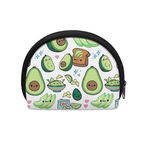 Jeiento Mini-Geldbörse für Damen und Kinder, Mini-Geldbörse, Münztasche, universelle kleine Aufbewahrungstasche, weiche Reißverschlusstasche, perfekt für Ihren Stil, Süßer Avocado, Münztasche von Jeiento