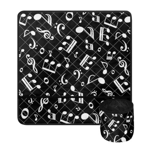 Jeiento Music Notes Sewing Machine Pad for Table with Multiple Pockets Durable Sewing Pad Organizer Reduce Vibration and Noise Sewing Machine Mat von Jeiento