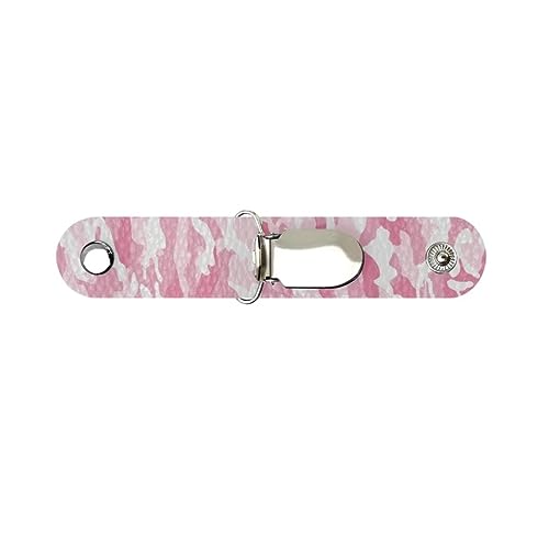 Jeiento PU-Leder-Hut-Clip, Hut-Halter, Clip für Damen, Reise-Hut, Begleiter, multifunktionaler Entenschnabel-Hutclip, einfach zu bedienen, Pink Camo, Einheitsgröße, Casual von Jeiento