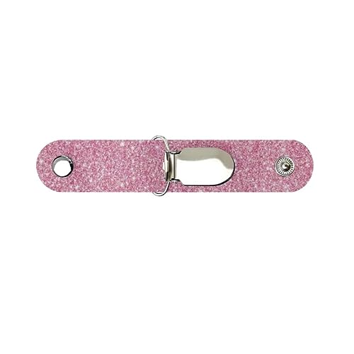 Jeiento PU-Leder-Hut-Clip, Hut-Halter, Clip für Damen, Tasche, Gepäck, Outdoor, Reisen, Hut, Begleiter, multifunktionaler Entenschnabel-Hutclip, Rosa Sternenlicht, Einheitsgröße, Lässig von Jeiento