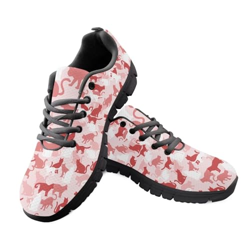 Jeiento Schuhe mit Tiermuster für Damen und Herren, modische Sneaker, Schnürschuhe, Sportschuhe, Laufen, Joggen, Wandern, Pink Camouflage Pet Cat, 42 EU Jeiento Schuhe mit Tiermuster für Damen und Herren, modische Sneaker, Schnürschuhe, Sportschuhe, Laufen, Joggen, Wandern, Pink Camouflage Pet Cat, 42 EU von Jeiento