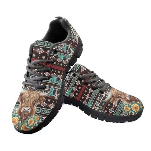 Jeiento Sportschuhe für Erwachsene, Laufschuhe, Fitnessstudio, Tennis, Sneaker, Netzstoff, lässig, niedrig, Wanderschuhe, Reise, flache Schuhe, Braunes Hochlandrind, 41 EU Jeiento Sportschuhe für Erwachsene, Laufschuhe, Fitnessstudio, Tennis, Sneaker, Netzstoff, lässig, niedrig, Wanderschuhe, Reise, flache Schuhe, Braunes Hochlandrind, 41 EU von Jeiento