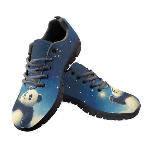 Jeiento Sportschuhe für Erwachsene, Laufschuhe, Fitnessstudio, Tennis, Sneaker, Netzstoff, lässig, niedrig, Wanderschuhe, Reise, flache Schuhe, Galaxy Panda, 44 EU Jeiento Sportschuhe für Erwachsene, Laufschuhe, Fitnessstudio, Tennis, Sneaker, Netzstoff, lässig, niedrig, Wanderschuhe, Reise, flache Schuhe, Galaxy Panda, 44 EU von Jeiento