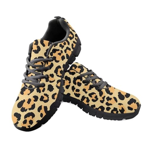 Jeiento Sportschuhe für Erwachsene, Laufschuhe, Fitnessstudio, Tennis, Sneaker, Netzstoff, lässig, niedrig, Wanderschuhe, Reise, flache Schuhe, braun, 42 EU von Jeiento